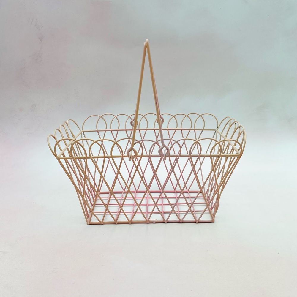 Pink Wire Basket - Picture 3 of 4